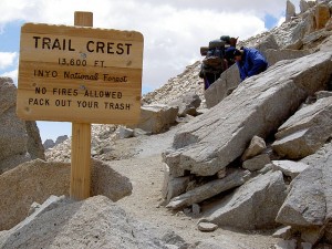 Trail Crest and passage from Inyo National Forest to Sequoia National Park