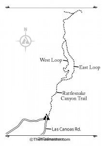 Rattlesnake Canyon Map by Mark Chumley (click to enlarge)