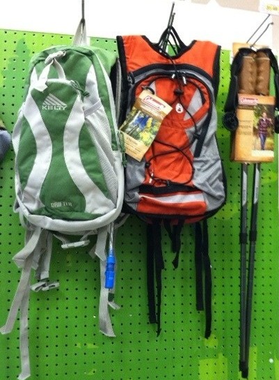 School backpacks are for books. Day Packs are for hiking.