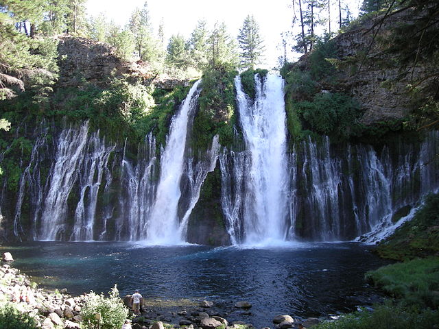 One of California's natural wonders: Burney Falls in McArthur-Burney State Park 