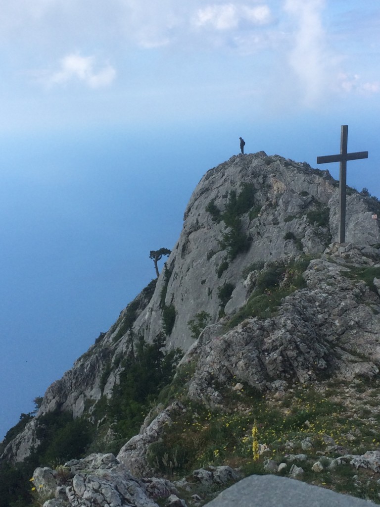 This promontory by Panaghia Chapel offers hikers glorious views of the Mt Athos coastline.